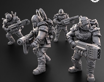 Adeptus Miniatures - Dark Krocs. Special Weapons Renegades and Heretics (Custom Order)