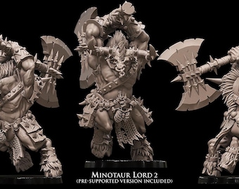 Avatars of War - Minotaur Lord 2 - Fantasy / D&D (Custom Order)