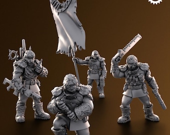 Adeptus Miniatures - Sporeblich Lichtregiment. Abtrünniges und Ketziges Trupp (Spezialanfertigung)