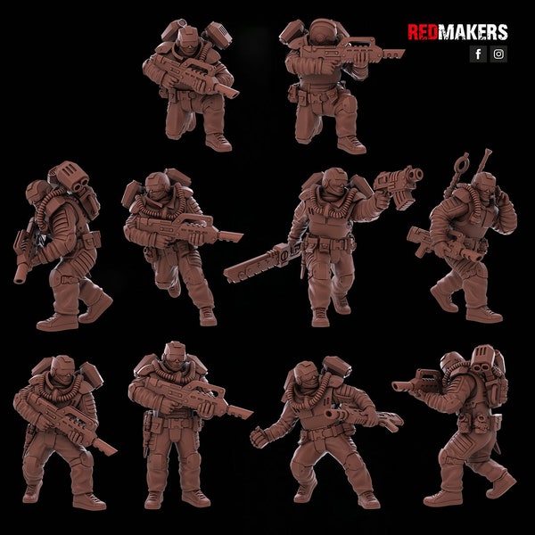 Red Makers - 10 escouades de la division aéroportée (commande personnalisée)