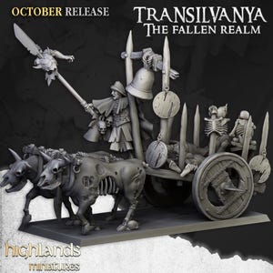 Highland Miniatures - Transilvanya Corpse Cart - Fantasy / D&D (Zamówienie niestandardowe)