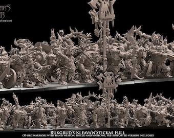 Avatars of War - Rukgrud’s Kleava’n’Stickas Regiment - Fantasy / D&D (Custom Order)