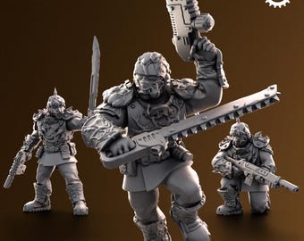 Adeptus Miniatures - Sporeblich Lichtregiment. Renegaten und Kere (Spezialanfertigung)
