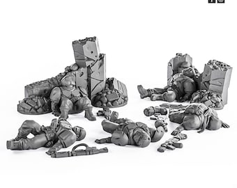 Red Makers - Alpha Troops Slain Soldiers x5 (Custom Order)