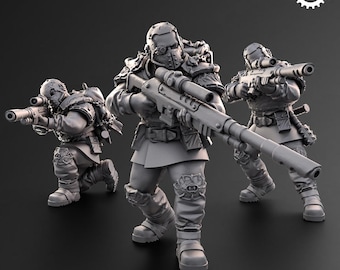 Adeptus Miniatures - Dark Krocs Snipers Renegades and Heretic (Spezialanfertigung)