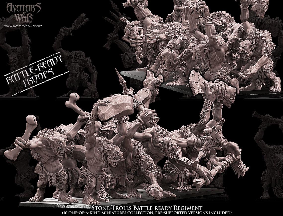 ALLIANCE 1:72 War Trolls, Set 1 | 374 - Bastlerzentrale Gießen