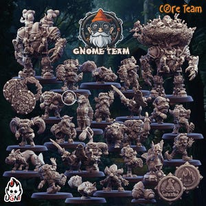 Gnome Team (Steampunk Style) - Designed by UGNI Miniatures - Fantasy Football