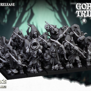Highland Miniatures - Swamp Goblin with Bows - Fantasy / D&D (Custom Order)