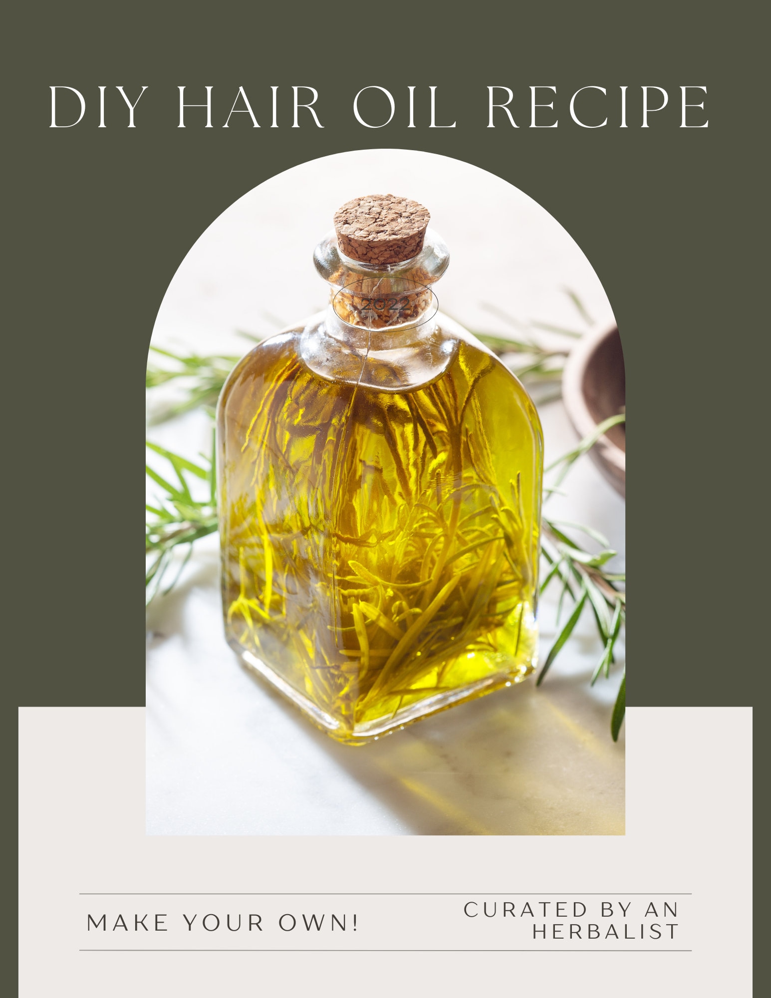 Recipe Hair Oil Natural for Women Hair Oil for Dreads Hair Oil Organic