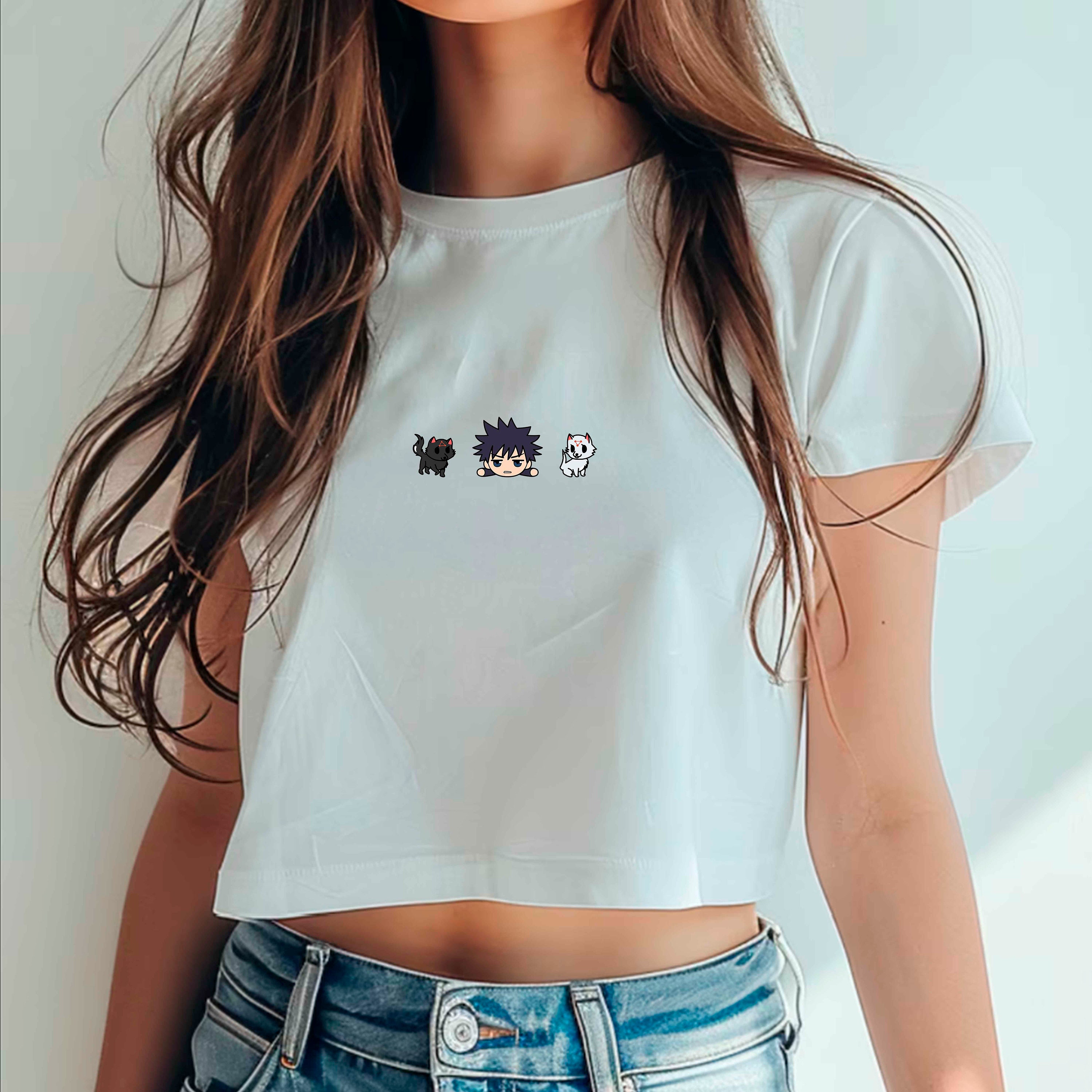 Anime Crop Top, Fushiguro, Manga Shirt, Anime Lover, Gift for Anime