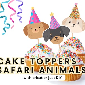 Dog Cake Topper Dog Party Puppy Cake Topper Dog Lover Dog Cake Decor Puppy Cake Decor Puppy Birthday Dog Birthday Dog Cake Decorations