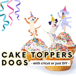 Dog Cake Topper Dog Party Puppy Cake Topper Dog Lover Dog Cake Decor Puppy Cake Decor Puppy Birthday Dog Birthday Dog Cake Decorations
