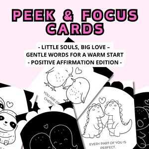 Affirmatiekaarten baby Zwart-wit contrastrijke flashcards Zacht ouderschap Cadeau pasgeborenen Positieve mindfulnesskaarten voor baby's Babyshower