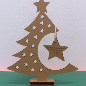 Christmas Tree Dangler with Star DXF / Lightburn Digital file