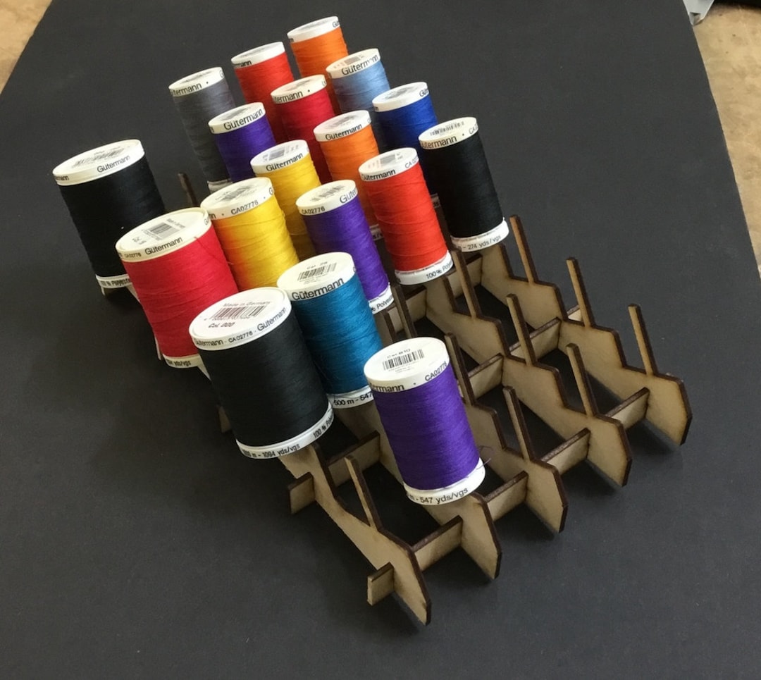 SVG Bobbin Rack Holder 3mm Ply Need and Laser to Make - Etsy