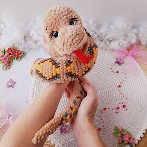 Boa PDF Crochet Pattern: Amigurumi Snake Tutorial (Digital Tutorial)