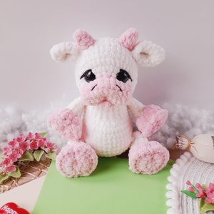 Kuh Häkelanleitung PDF Amigurumi Häkelanleitung Bauernhof Häkelanleitung für Kuscheltiere Wohndeko