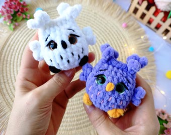 PDF No-Sew Amigurumi Owl Crochet Pattern, Tiny Plush Toy, Beginner Friendly (PDF Download)