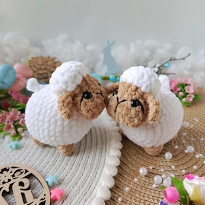 Schema PDF per uncinetto pecora, tutorial amigurumi agnello, agnello all'uncinetto, schema uncinetto giocattolo, schema uncinetto amigurumi, amigurumi, peluche fai da te