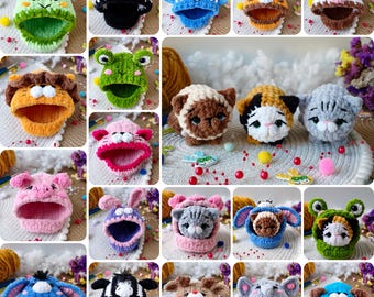 18 in 1 Kitties in Houses PDF Crochet Pattern Bundle (Digital Tutorial)