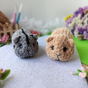 Tiny Hamster PDF Crochet Pattern – Cute Amigurumi Animal – Small Plush Toy DIY – Easy Pattern – Instant Download