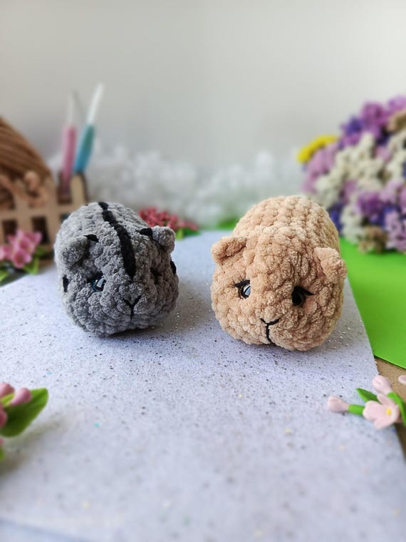 Tiny Hamster PDF Crochet Pattern: Amigurumi Plush Toy DIY (Digital Tutorial)