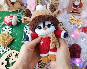 Penguin PDF Crochet Pattern: Amigurumi Plush Toy (Digital Tutorial)