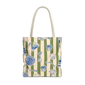Italian Summer Tote Bag Coastal Beach Bag Mediterranean Tote Ciao Beach Vacation Tote Pool Bag Gift for Beach Lovers European Aesthetic image 6