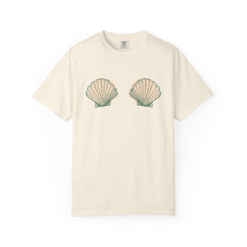 Camiseta de concha, sujetador de sirena, camiseta de pescador, camiseta de bikini de concha estética, camiseta de playa Oceancore, camiseta de verano de chica coco, viaje de chicas playero imagen 9