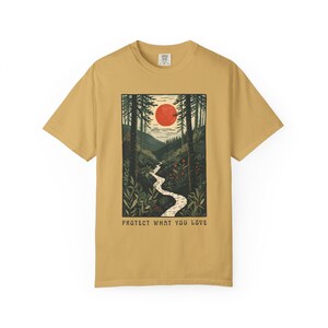 Ecology Shirt National Parks Tshirt Forestcore Conservation Shirt Vintage Nature Tee Granola Girl Aesthetic Eco Shirt Retro Wildlife T Shirt Mustard