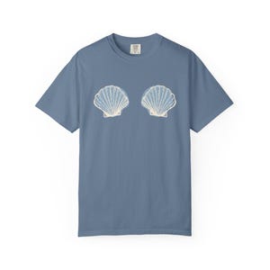 Camiseta de concha, sujetador de sirena, camiseta de pescador, camiseta de bikini de concha estética, camiseta de playa Oceancore, camiseta de verano de chica coco, viaje de chicas playero imagen 10