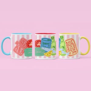 Sardine Tinned Fish Mug Cutecore Latte Mug Fisherman Aesthetic Coffee Cup 11 oz  Colorful Tea Cup Dopamine Decor Kitchenware Nautical Gift