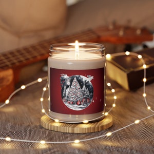 Christmas Tree Soy Candle: Winter Holiday Home Decor