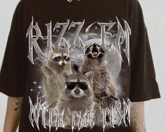 Rizz em Raccoon Shirt Autism Awareness Shirt Neurodiverse Universe Shirt Sped Teacher Shirt Space Neurodiversity Shirt Autism Youth T-Shirt