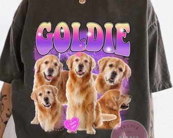 Custom Comfort Colors Dog T-Shirt: Retro 90s Pet Lover Tee