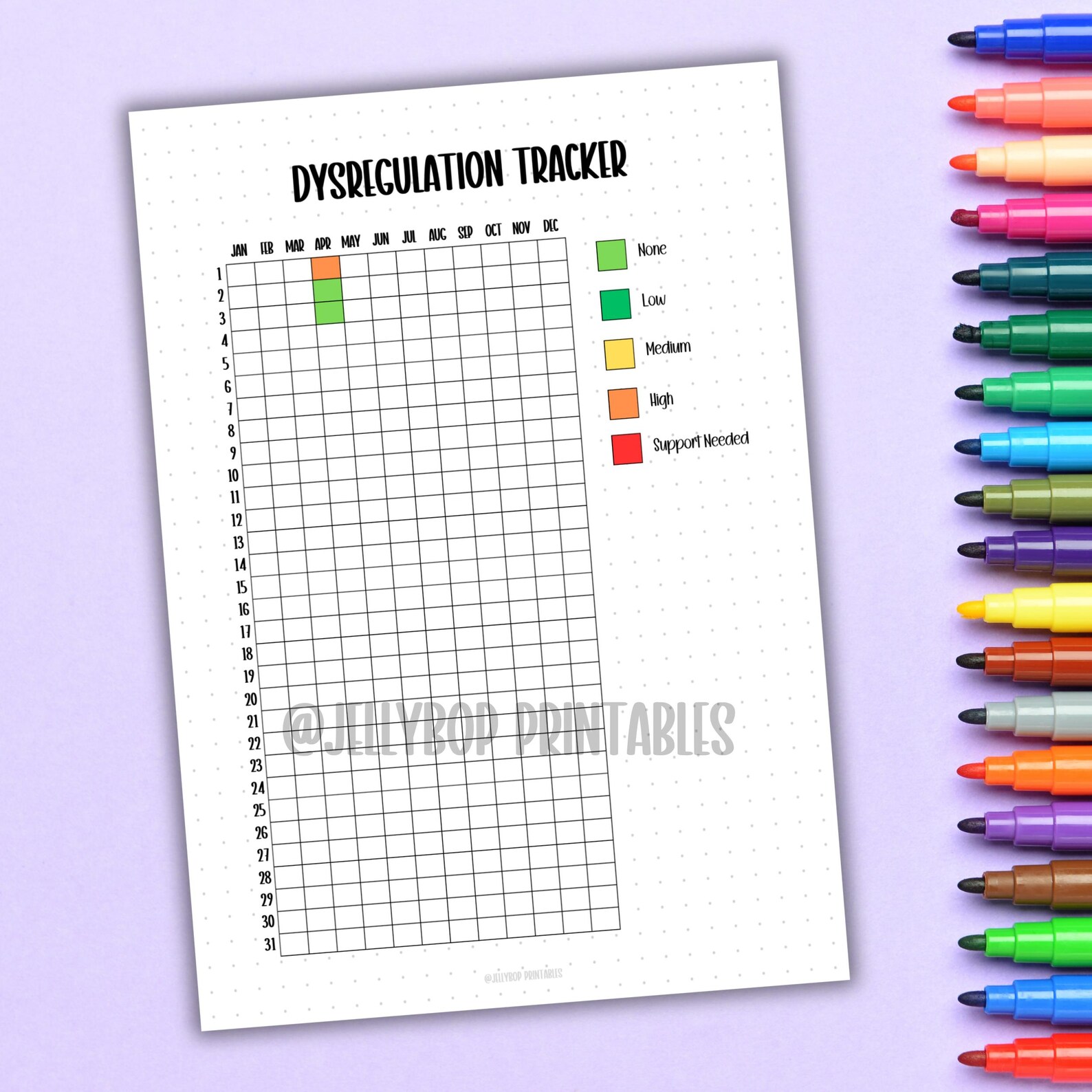 Autism Dysregulation Journal Tracker Page: Printable Sensory Log for ...