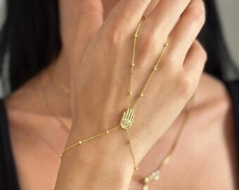Set Di 3 Braccialetti Dorati Per Donna – Catena A Anelli Con Perline E Zirconi, Impermeabile, Idea Regalo