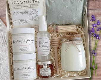 Selbstpflege Geschenkbox | Entspannungs-Spa-Set | Verwöhngeschenk Muttertag | Home Spa-Tag | Geburtstagsgeschenk Bester Freund |  Geschenk für die Trennung