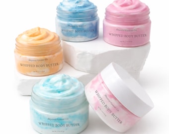 Körperbutter aus gepeitschter Körperbutter Nicht fettende natürliche Shea- und Mango-Körperbutter