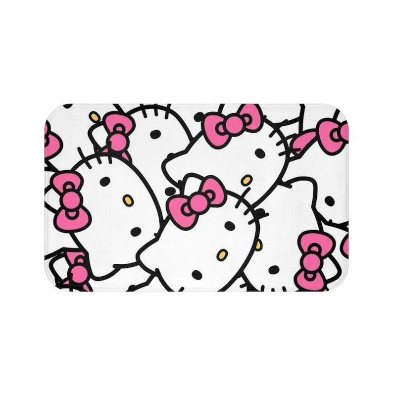 Hello Kitty Bath Mat Etsy