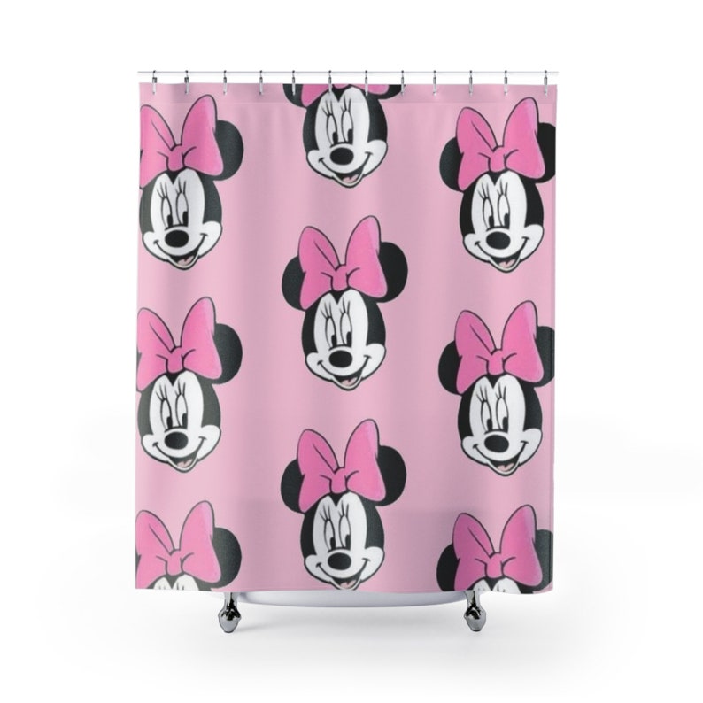 Minnie Mouse Shower Curtains Etsy