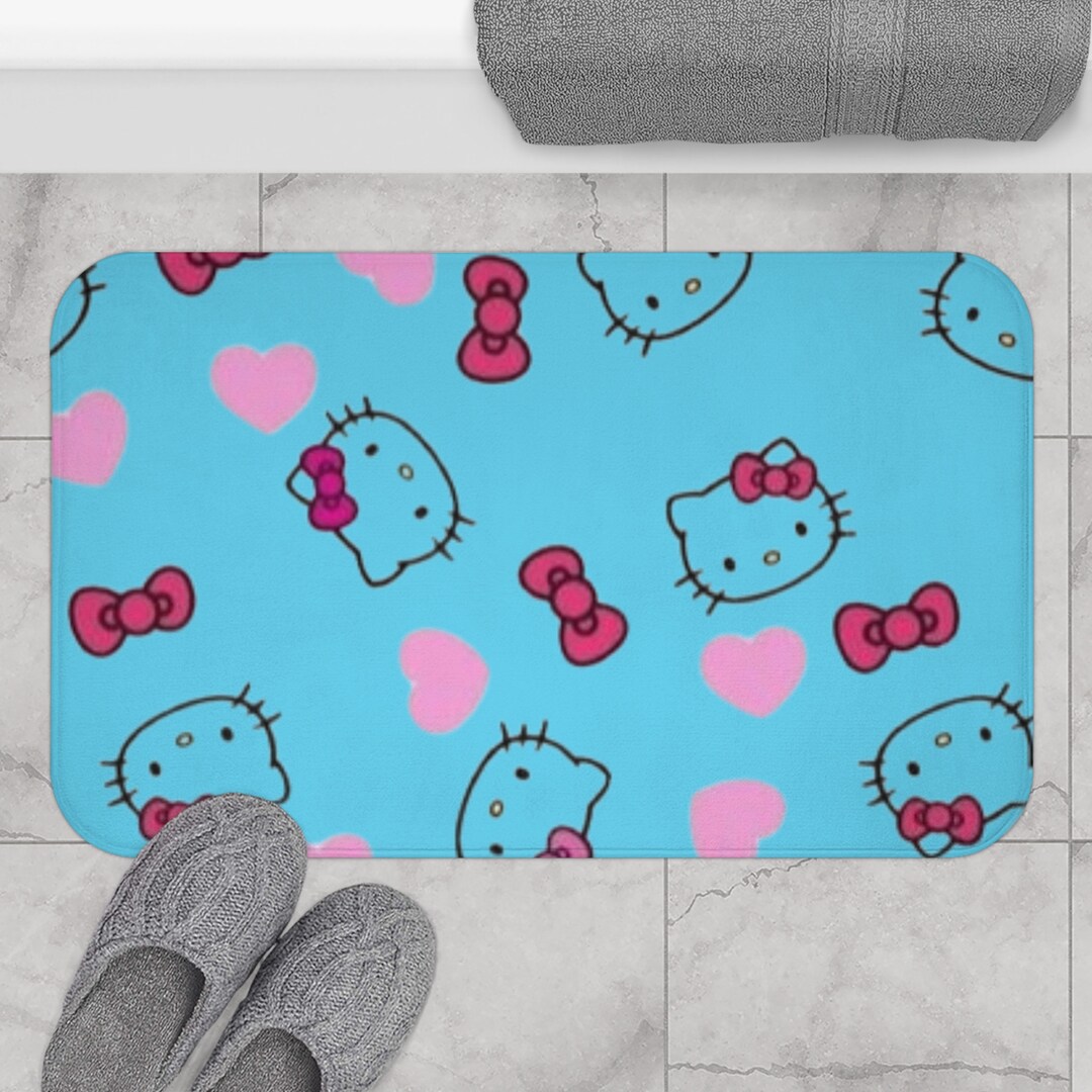 Hello Kitty Bath Mat Etsy