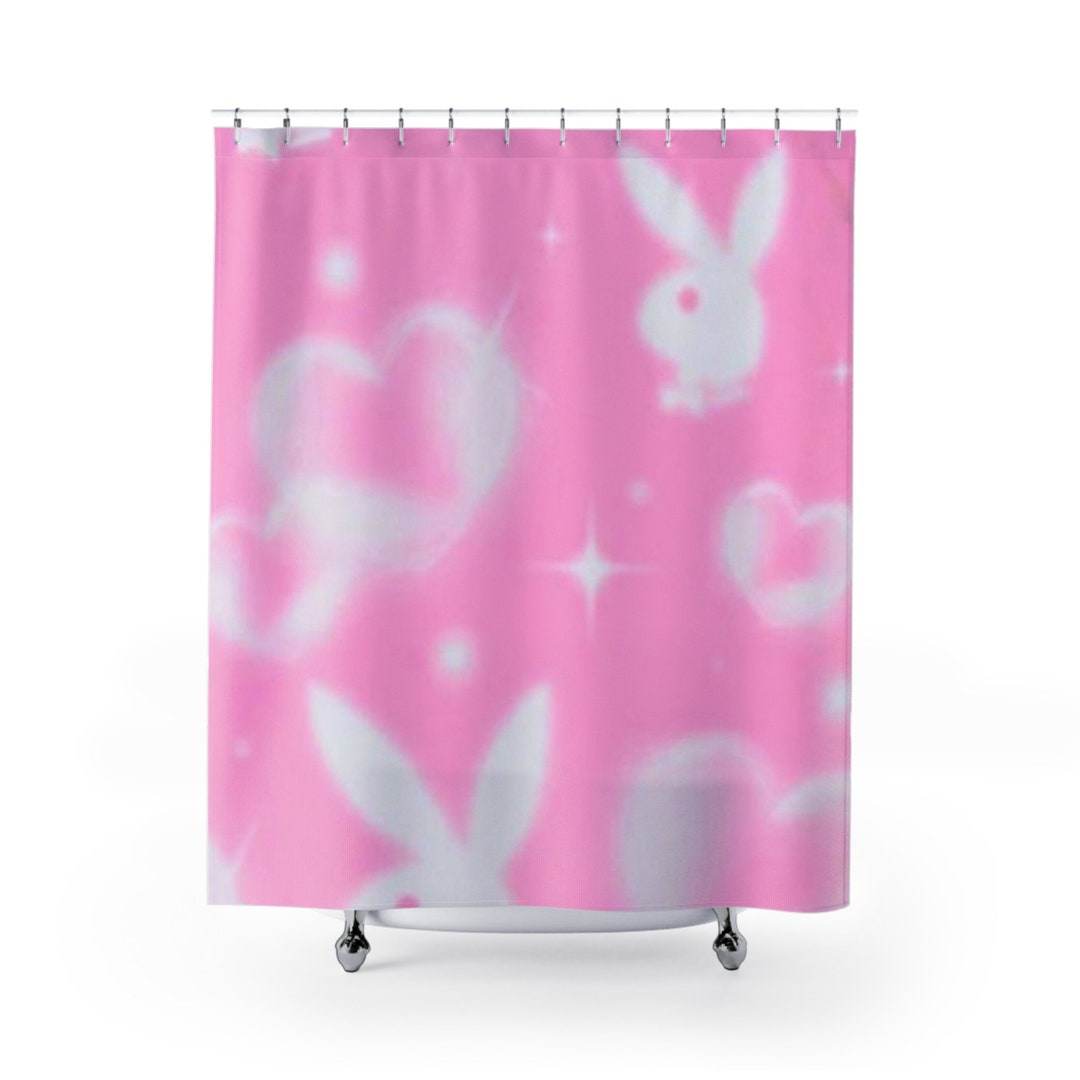 Y2K Playboy Shower Curtains Etsy
