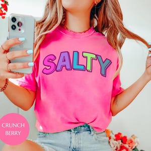 Salty Shirt, Salty Vibes Shirt, Comfort Colors, Trendy Beach Shirt, Summer Shirt, Vacation Shirt, Beach Shirt, Salty Summer, Sea Salt Sand.