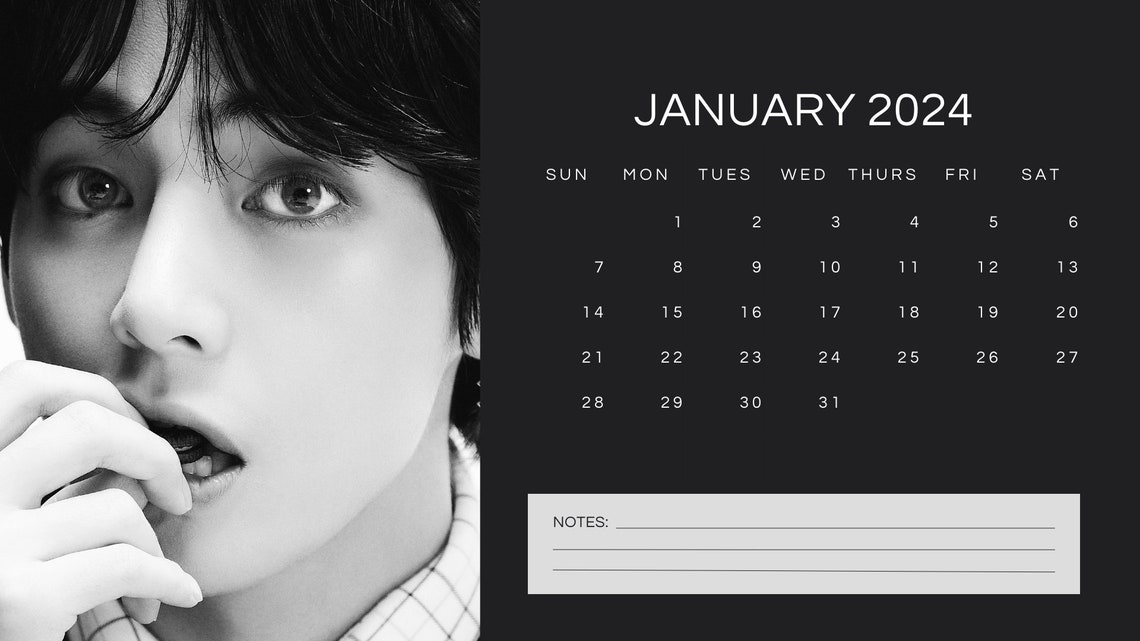 BTS Monthly Calendar 2024 - Etsy