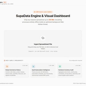 HTML Dashboard Template, No-Code Data Visualization, Glassmorphism UI (Digital Download) image 4