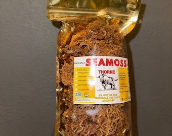 Seamoss Dried Organic Raw Wildcrafted Sea Moss From St Lucia Gold Alkaline