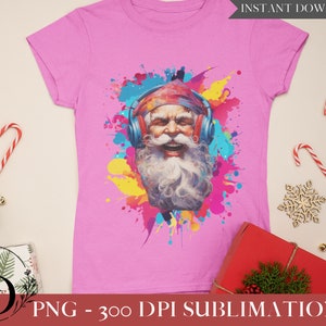 SANTA CLAUS Face CLIPART in Png Format – Digital Christmas Sublimation ...