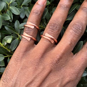 Single Looped Copper Ring