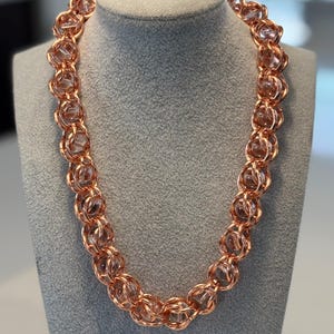 Handcrafted Clear Quartz Copper Chain Necklace - Unisex